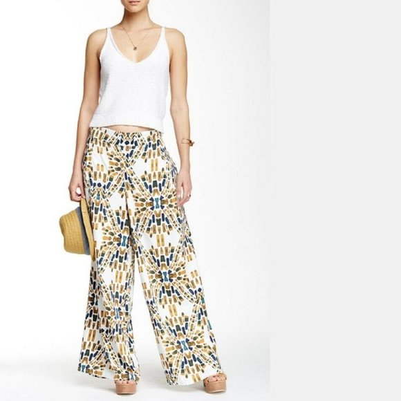 Free People Pants - Free People Over & Under wide leg high rise pant S